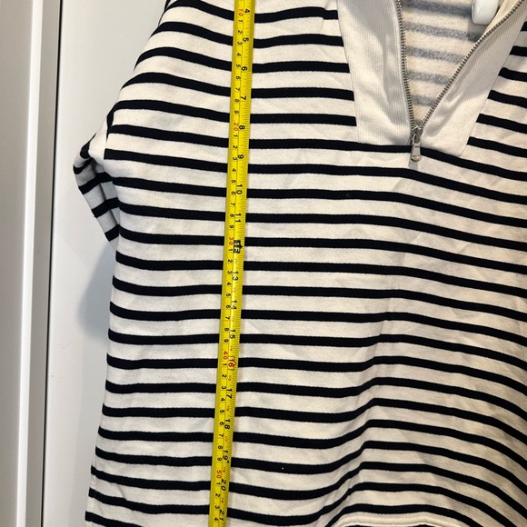 Zara Ribbed Cream Long Sleeve Top - Picture 7 of 8